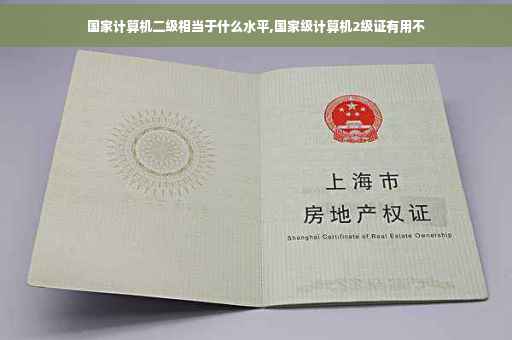 国家计算机二级相当于什么水平,国家级计算机2级证有用不