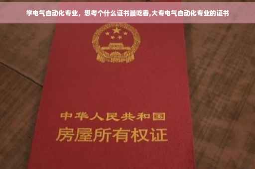 学电气自动化专业，想考个什么证书最吃香,大专电气自动化专业的证书