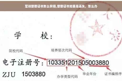 军训荣誉证书怎么获得,荣誉证书如果是丢失，怎么办