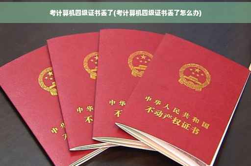 考计算机四级证书丢了(考计算机四级证书丢了怎么办)