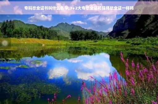 专科毕业证书叫什么名字,3+2大专毕业证和技师毕业证一样吗