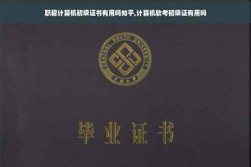 职称计算机初级证书有用吗知乎,计算机软考初级证有用吗