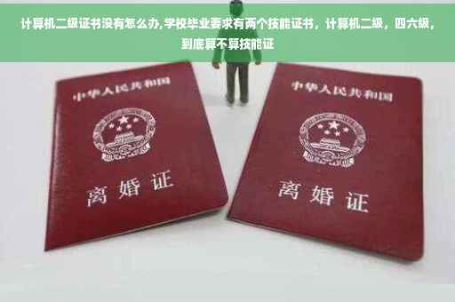 计算机二级证书没有怎么办,学校毕业要求有两个技能证书，计算机二级，四六级，到底算不算技能证