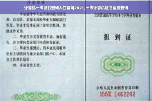 计算机一级证书查询入口官网2021,一级计算机证书成绩查询