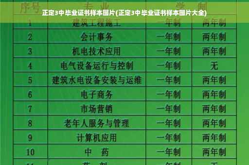 正定3中毕业证书样本图片(正定3中毕业证书样本图片大全)