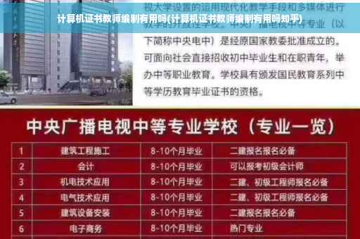 计算机证书教师编制有用吗(计算机证书教师编制有用吗知乎)