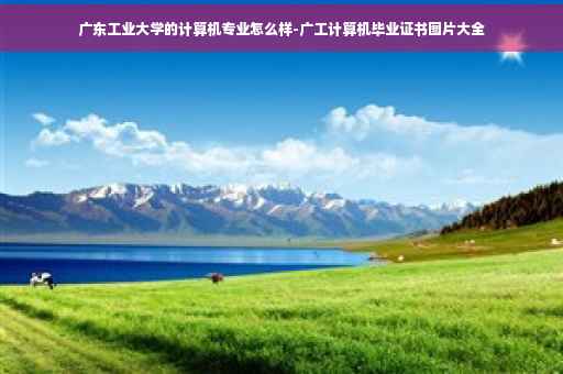广东工业大学的计算机专业怎么样-广工计算机毕业证书图片大全
