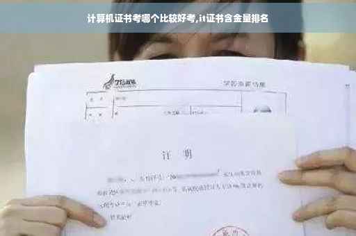 计算机证书考哪个比较好考,it证书含金量排名