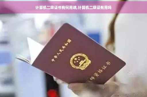 计算机二级证书有何用途,计算机二级证有用吗