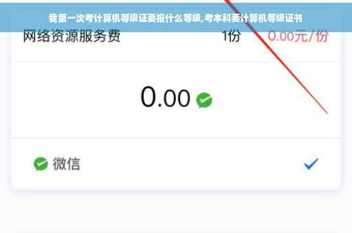 我第一次考计算机等级证要报什么等级,考本科要计算机等级证书