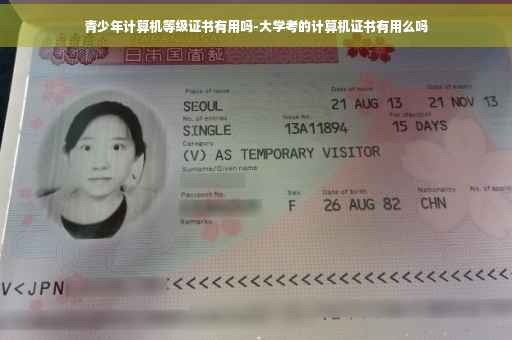 青少年计算机等级证书有用吗-大学考的计算机证书有用么吗