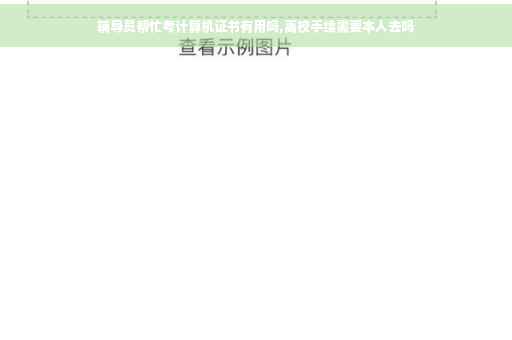 辅导员帮忙考计算机证书有用吗,离校手续需要本人去吗