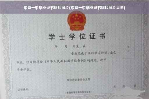 东莞一中毕业证书照片图片(东莞一中毕业证书照片图片大全)