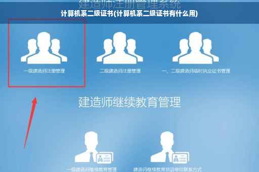 计算机系二级证书(计算机系二级证书有什么用)