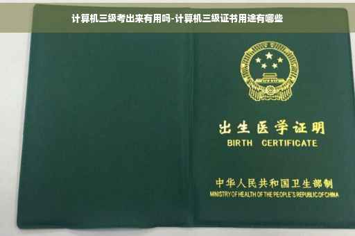 计算机三级考出来有用吗-计算机三级证书用途有哪些