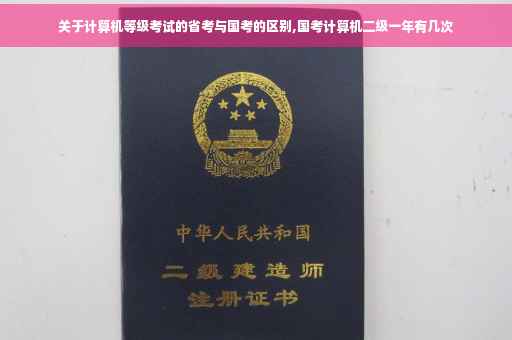 关于计算机等级考试的省考与国考的区别,国考计算机二级一年有几次