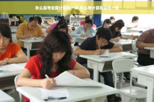 怎么报考全国计算机一级,怎么考计算机证书一级