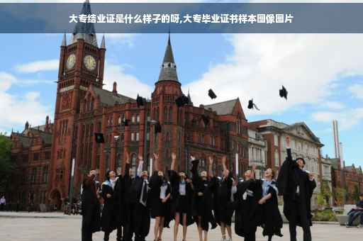 大专结业证是什么样子的呀,大专毕业证书样本图像图片
