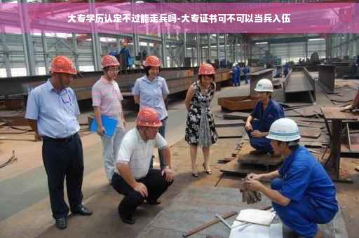 大专学历认定不过能走兵吗-大专证书可不可以当兵入伍