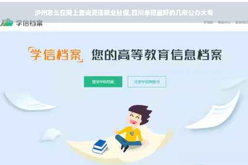 泸州怎么在网上查询灵活就业社保,四川单招最好的几所公办大专