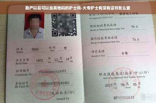 助产以后可以当其他科的护士吗-大专护士有没有证书怎么查