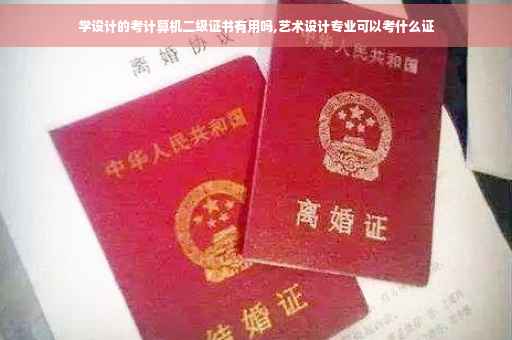 学设计的考计算机二级证书有用吗,艺术设计专业可以考什么证