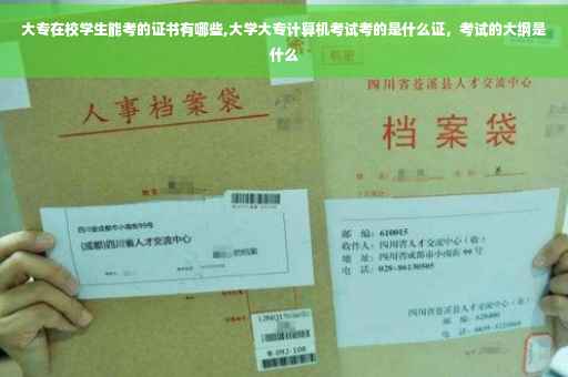 大专在校学生能考的证书有哪些,大学大专计算机考试考的是什么证，考试的大纲是什么