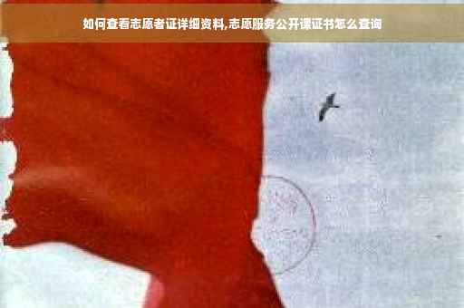 如何查看志愿者证详细资料,志愿服务公开课证书怎么查询
