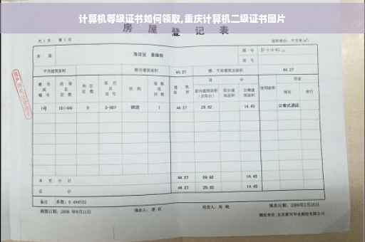 计算机等级证书如何领取,重庆计算机二级证书图片