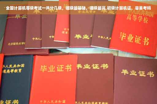 全国计算机等级考试一共分几级，哪级最基础，哪级最高,初级计算机证，容易考吗