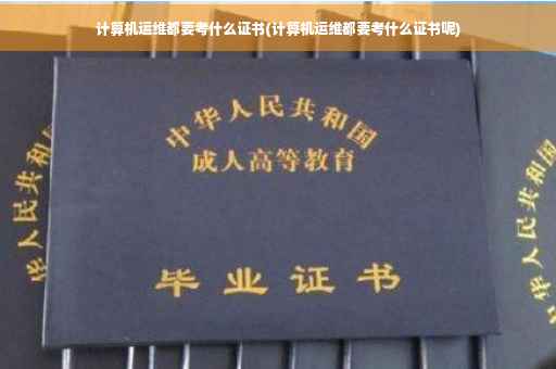 计算机运维都要考什么证书(计算机运维都要考什么证书呢)