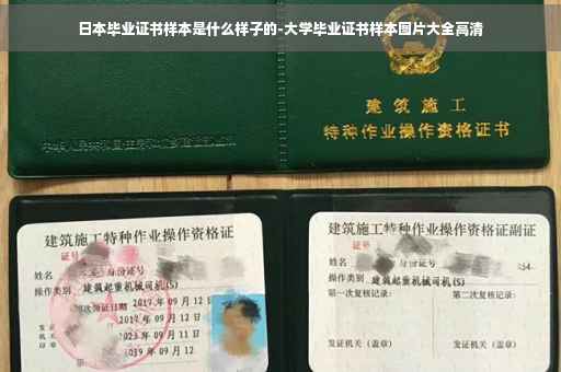 日本毕业证书样本是什么样子的-大学毕业证书样本图片大全高清