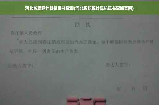 河北省职称计算机证书查询(河北省职称计算机证书查询官网)