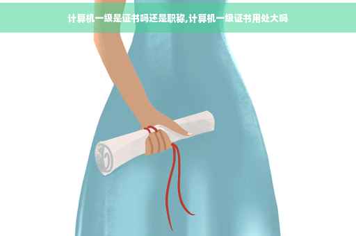 计算机一级是证书吗还是职称,计算机一级证书用处大吗