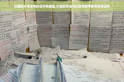 计算机中专业考的证书有哪些,计算机专业可以报考数学教师资格证吗
