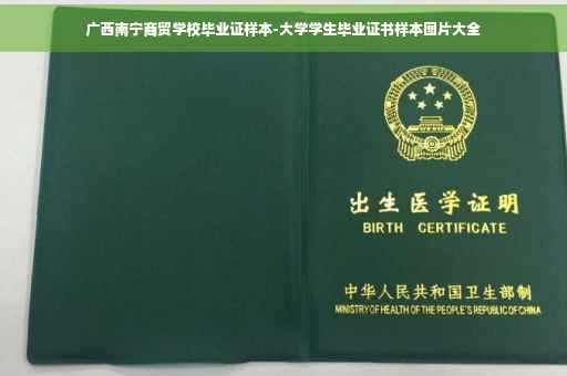 广西南宁商贸学校毕业证样本-大学学生毕业证书样本图片大全