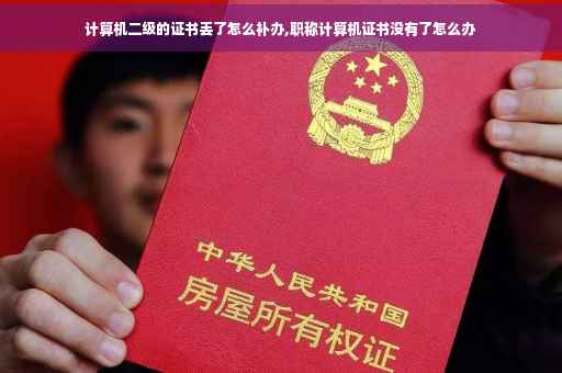 计算机二级的证书丢了怎么补办,职称计算机证书没有了怎么办