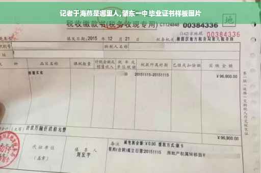 记者于海燕是哪里人,肇东一中毕业证书样板图片