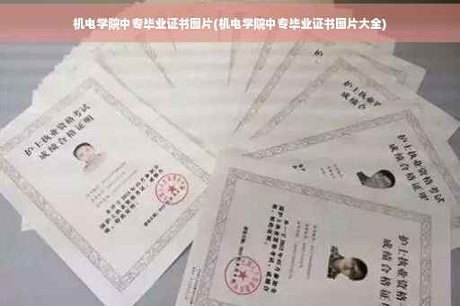 机电学院中专毕业证书图片(机电学院中专毕业证书图片大全)