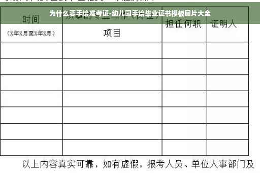 为什么要手绘准考证-幼儿园手绘毕业证书模板图片大全