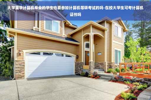 大学里学计算机专业的学生也要参加计算机等级考试的吗-在校大学生可考计算机证书吗