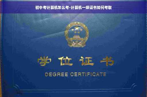 初中考计算机怎么考-计算机一级证书如何考取