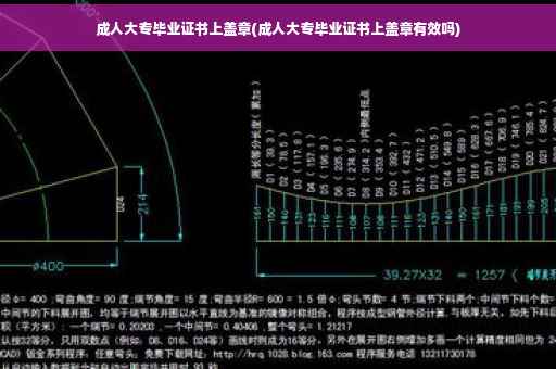 成人大专毕业证书上盖章(成人大专毕业证书上盖章有效吗)