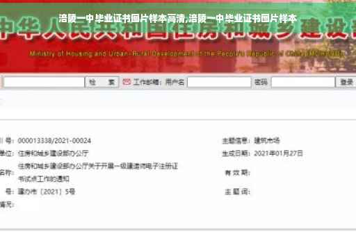 涪陵一中毕业证书图片样本高清,涪陵一中毕业证书图片样本