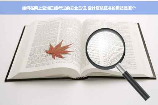 如何在网上查询已经考过的安全员证,查计算机证书的网站是哪个