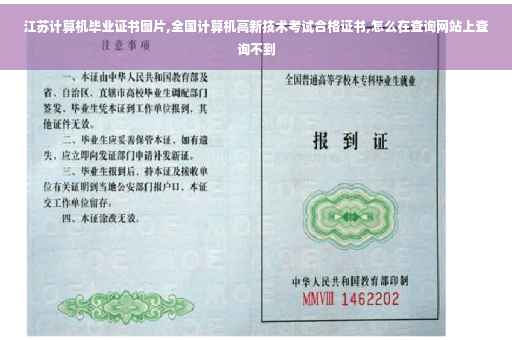 江苏计算机毕业证书图片,全国计算机高新技术考试合格证书,怎么在查询网站上查询不到