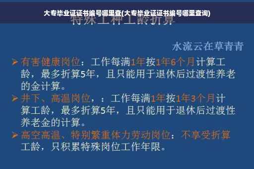 大专毕业证证书编号哪里查(大专毕业证证书编号哪里查询)