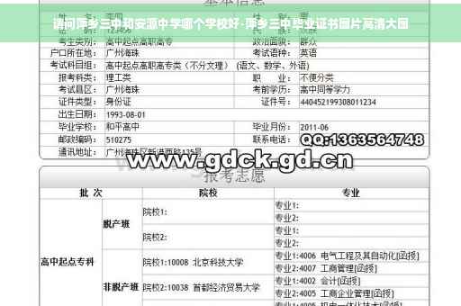 请问萍乡三中和安源中学哪个学校好-萍乡三中毕业证书图片高清大图