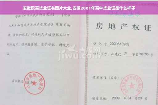 安徽职高毕业证书图片大全,安徽2001年高中毕业证是什么样子