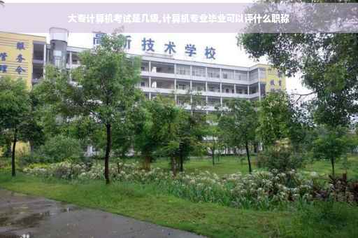 大专计算机考试是几级,计算机专业毕业可以评什么职称